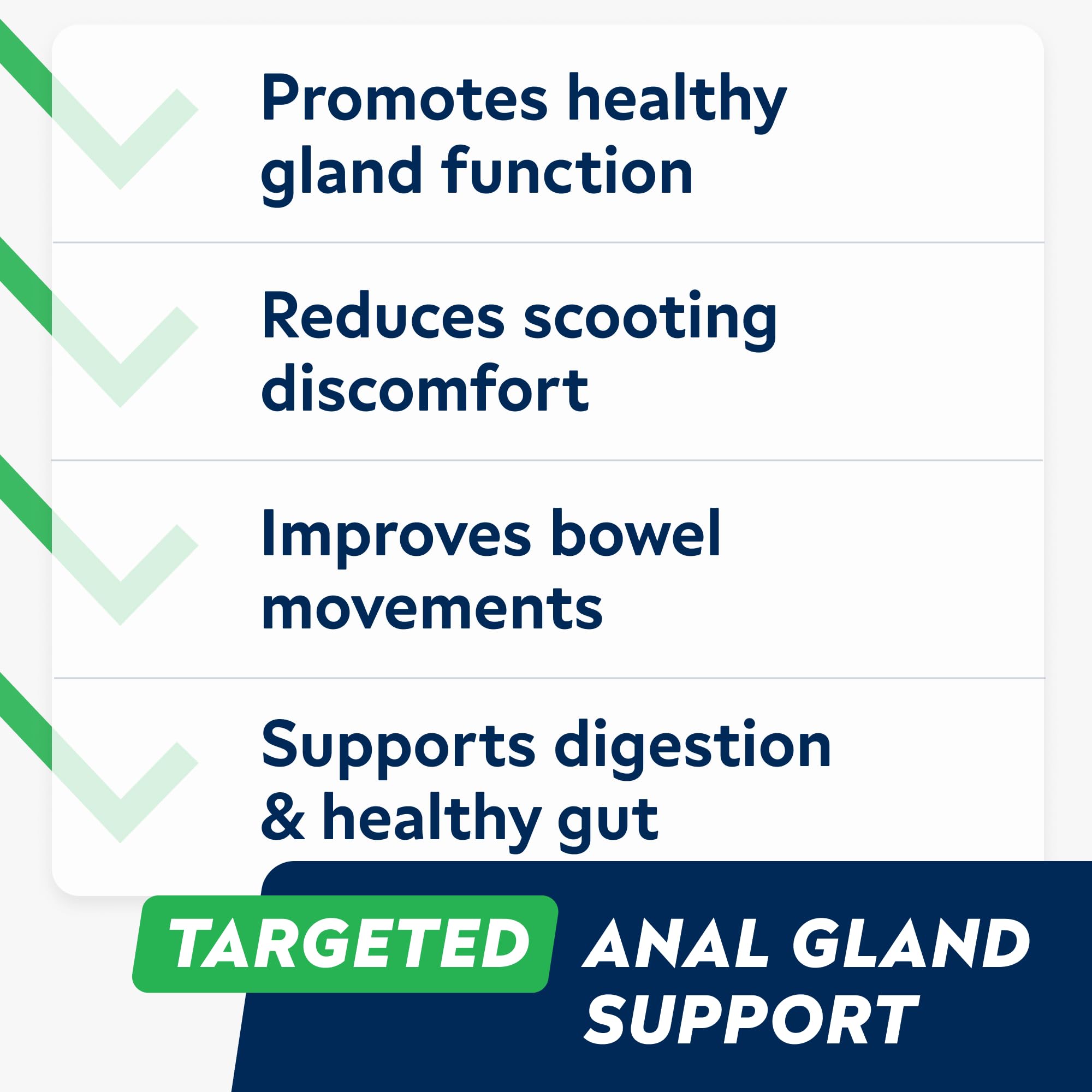 STRELLALAB Anal Gland Chews open pouch, convenient daily use for dogs.