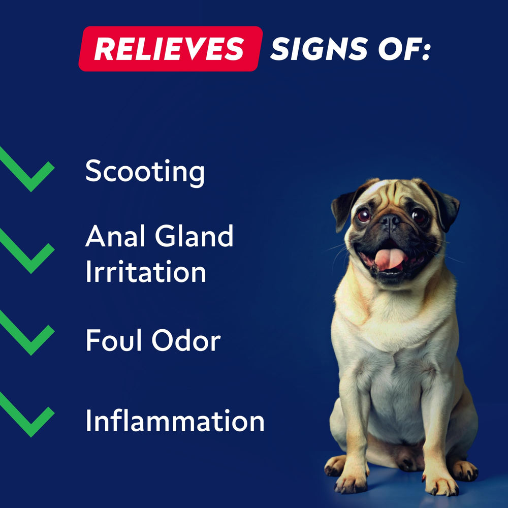 STRELLALAB Anal Gland Chews pumpkin-powder formula supports fiber-rich digestion.