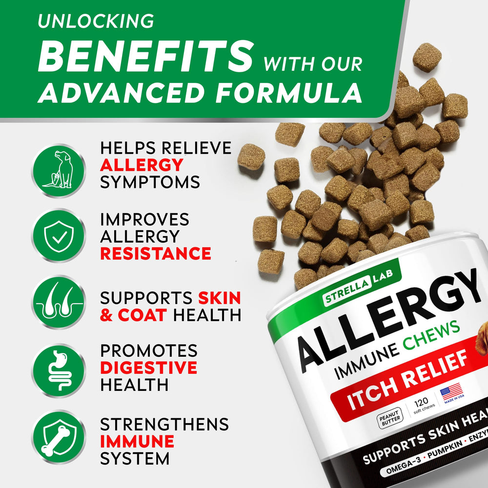 STRELLALAB chews closeup ingredients digestive enzymes aid digestion.