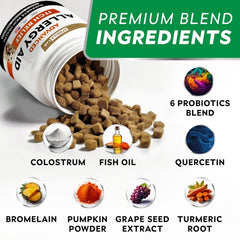 STRELLALAB dog allergy chews immune-support boosts daily vitality and seasonal comfort