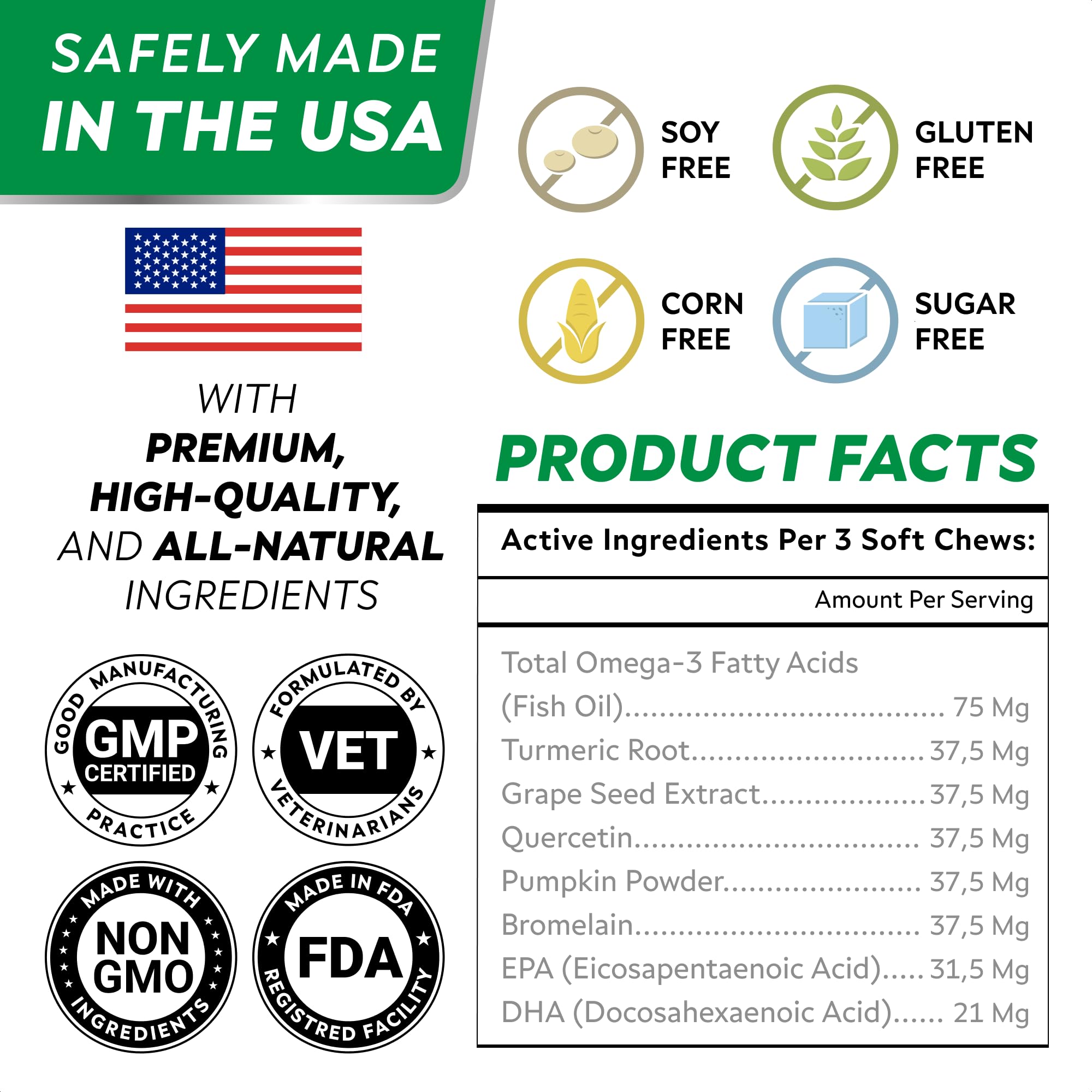 StrellaLab dog allergy chews pet taking chew during daily routine.