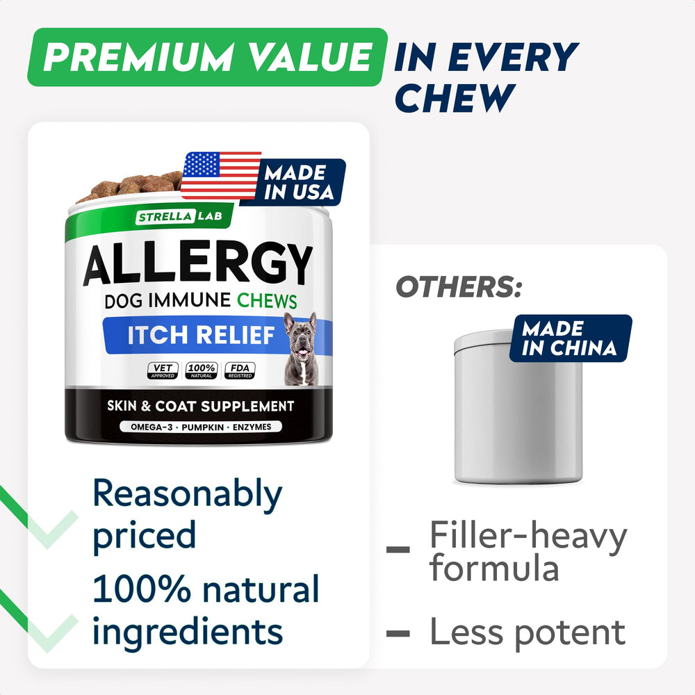 Compact pack for on-the-go allergy relief supplementation.