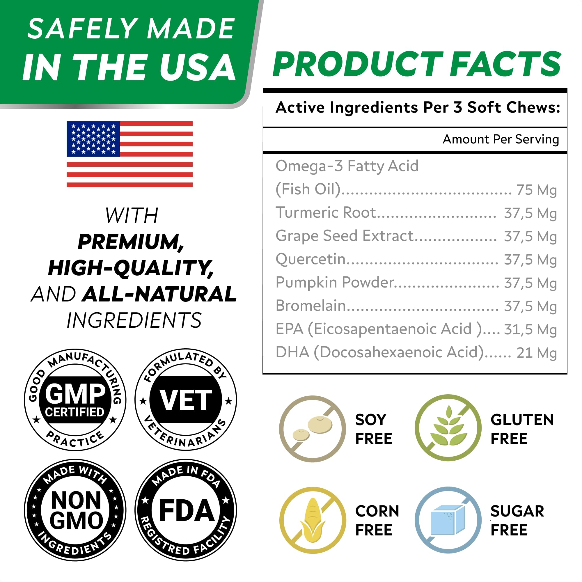 STRELLALAB dog allergy relief chews suitable for puppies to seniors