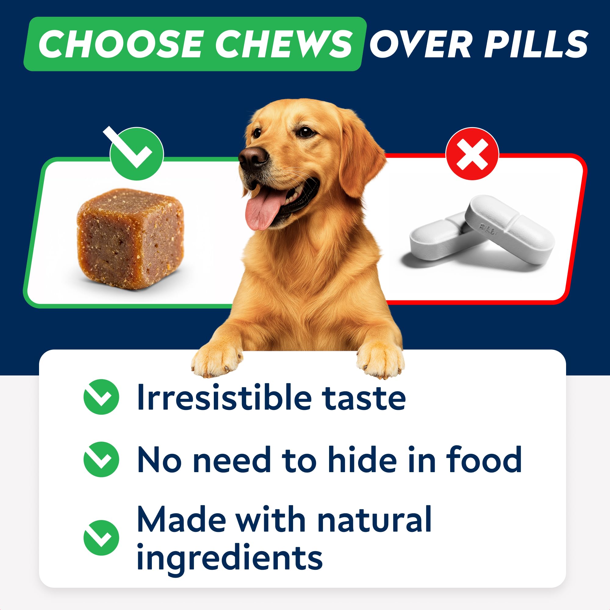 Made in USA badge with STRELLALAB chews.