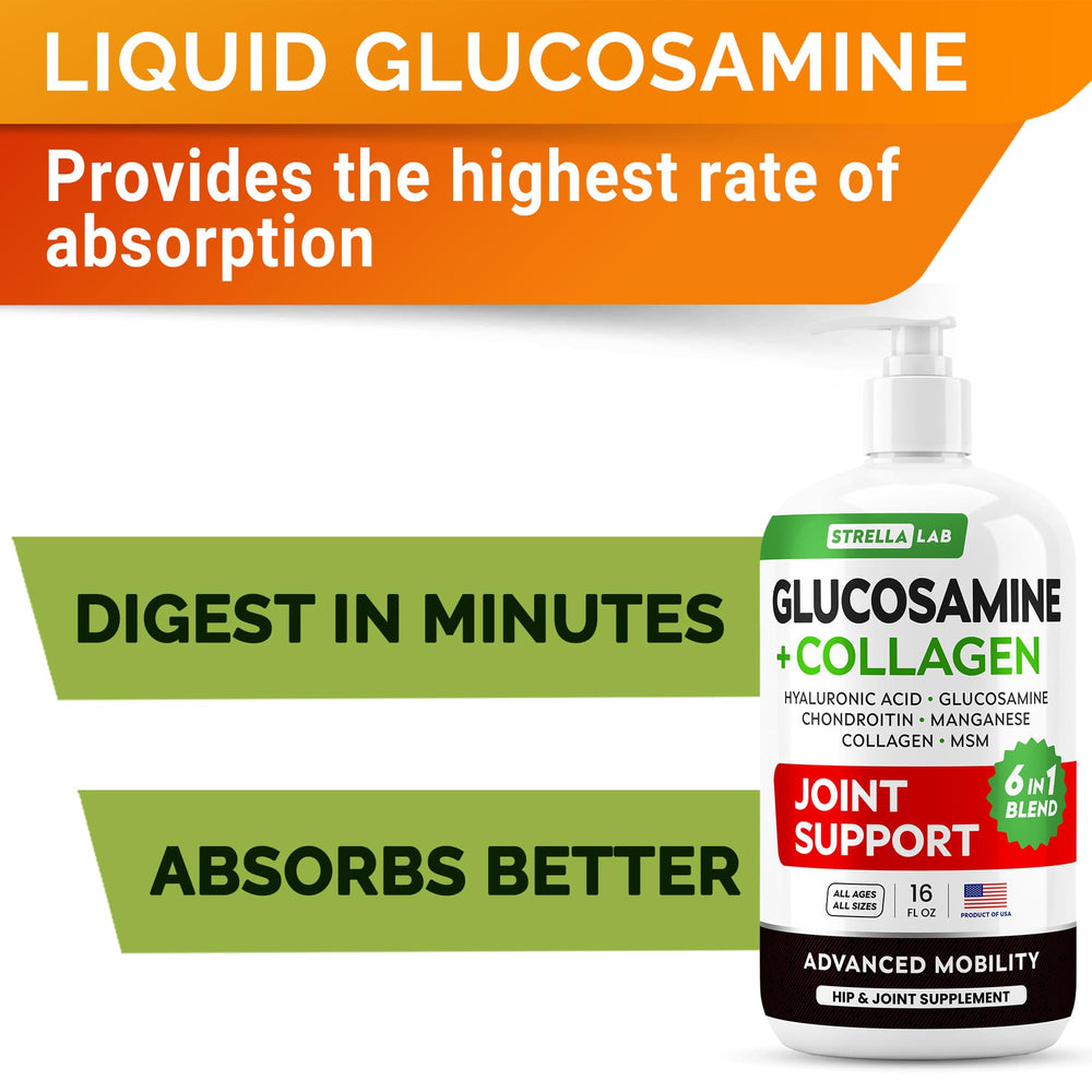 Close-up of STRELLALAB joint supplement ingredients for dogs