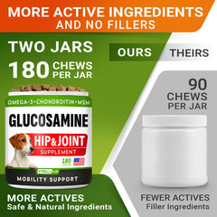 STRELLALAB dog joint supplements soft chews close-up, tasty daily option for mobility
