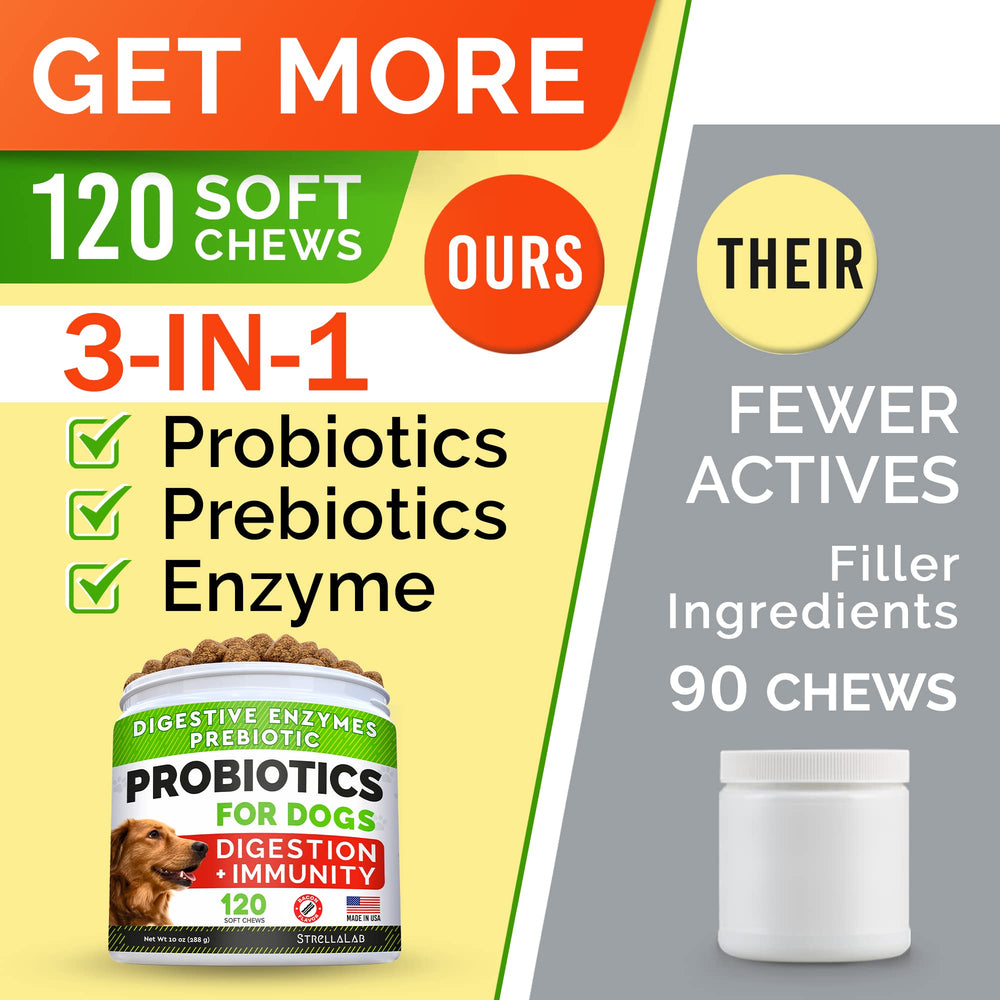 StrellaLab 120-chew jar offering long-lasting daily digestive support.
