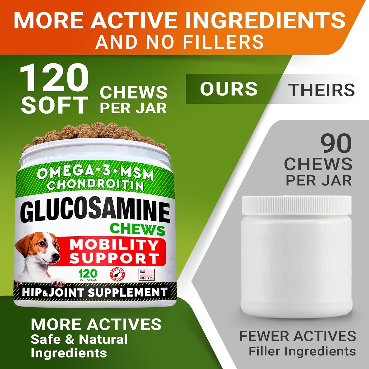 Texture of STRELLALAB glucosamine chews with peanut butter flavor.
