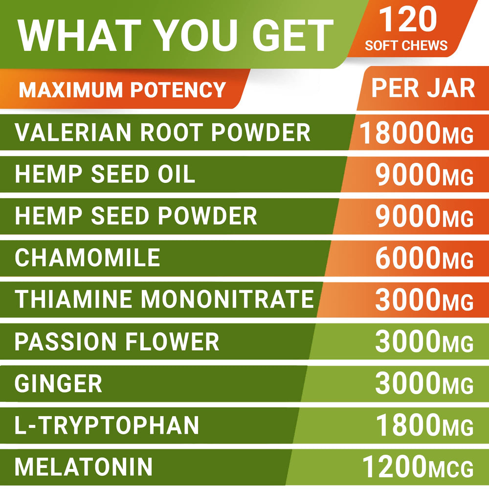 STRELLALAB hemp oil ingredient panel signals natural relaxation support.