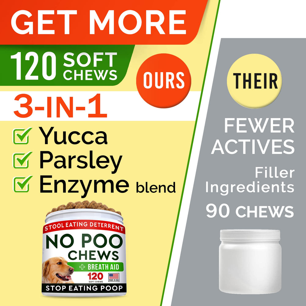 STRELLALAB No Poo Chews with probiotics and enzymes supports digestion.