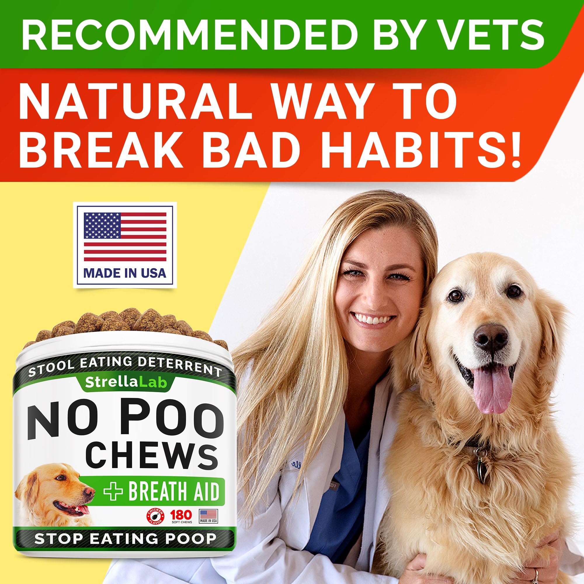 Serving STRELLALAB No Poo Chews during daily routine.