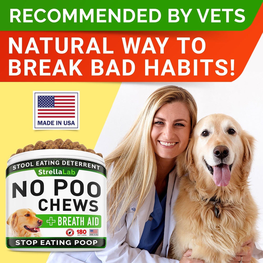Serving STRELLALAB No Poo Chews during daily routine.