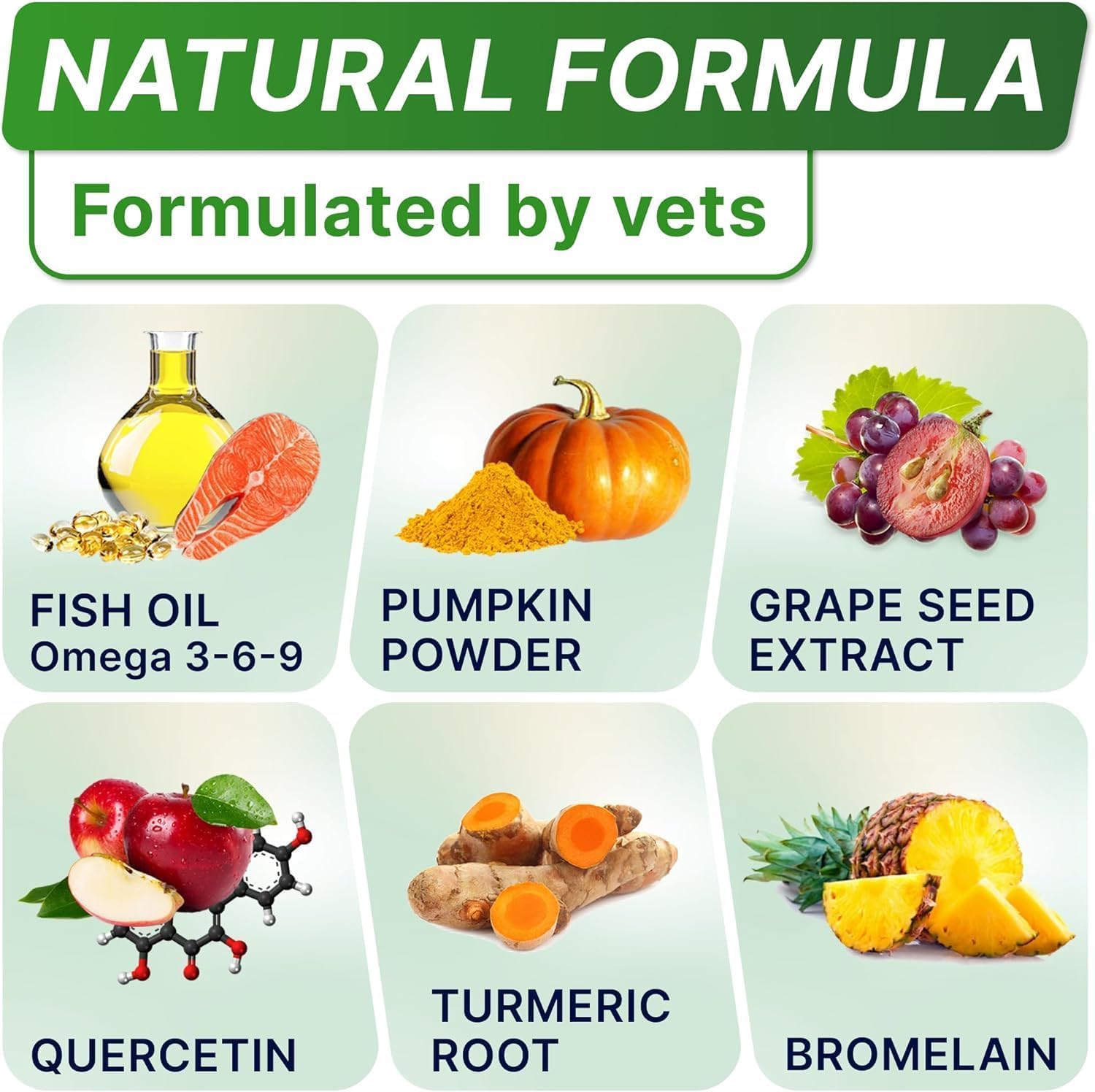 STRELLALAB omega-3 dog chews with fish oil image emphasizing skin and coat support.