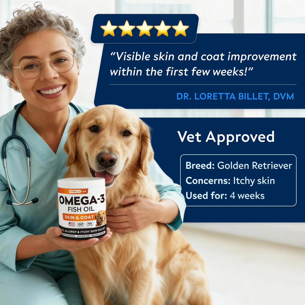 STRELLALAB Omega-3 180-count jar ready for long-lasting use