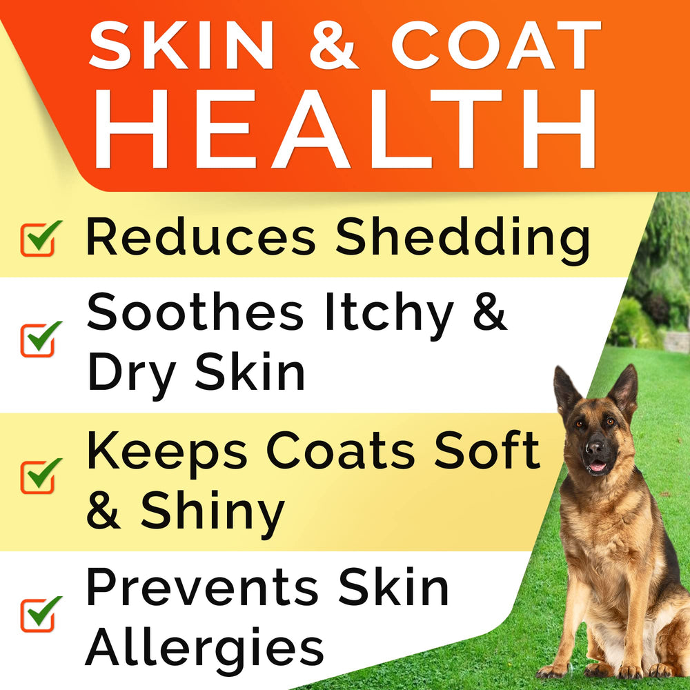 STRELLALAB Omega3 for Dogs chews jar closeup highlights palatable salmon oil.