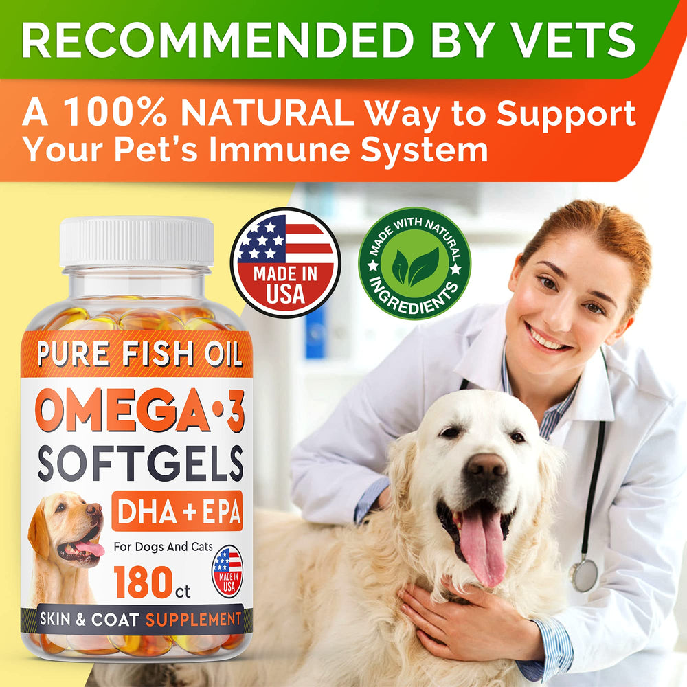 StrellaLab Omega3 dog softgel caps closeup highlighting capsule design