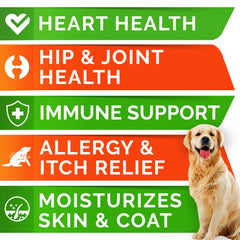StrellaLab Omega3 dog softgel ingredients information banner