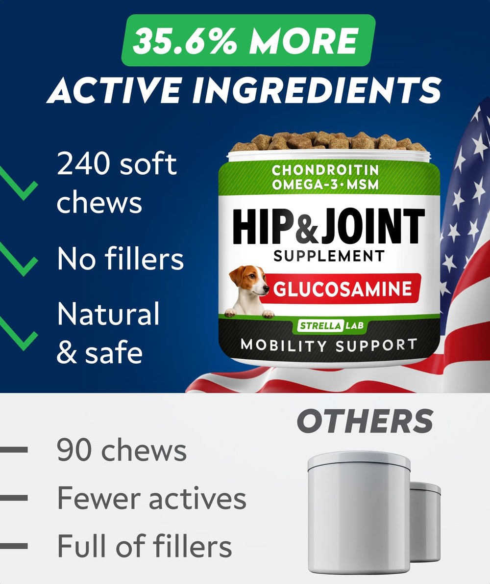 Resealable packaging keeps STRELLALAB chews fresh for daily use.