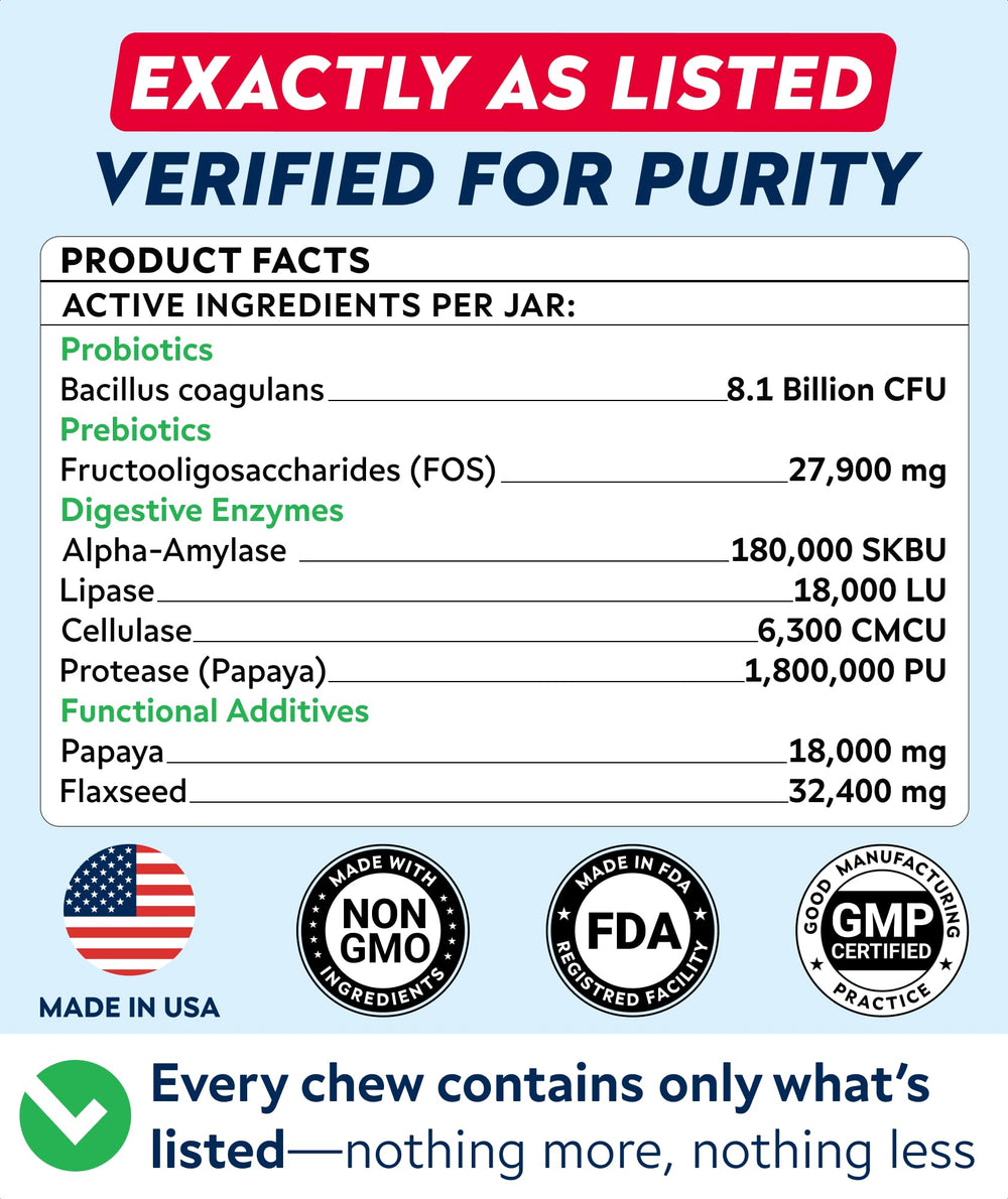 STRELLALAB Probiotics Chews texture close-up highlights chewable format