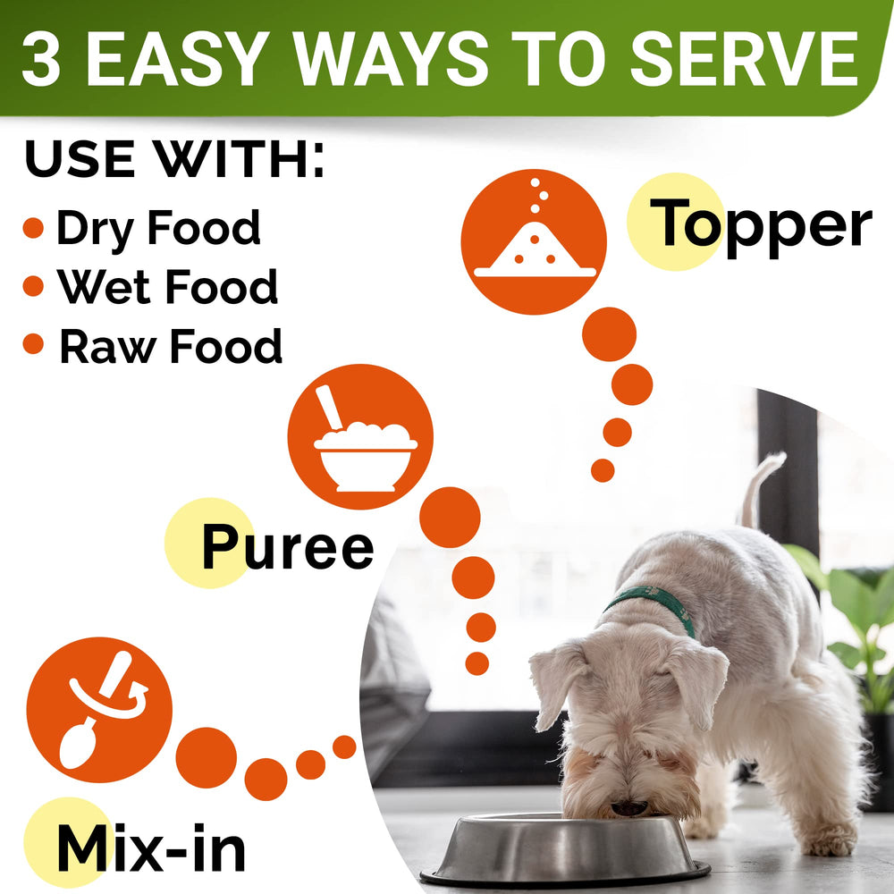 STRELLALAB pumpkin for dogs serving dish indicates simple serving