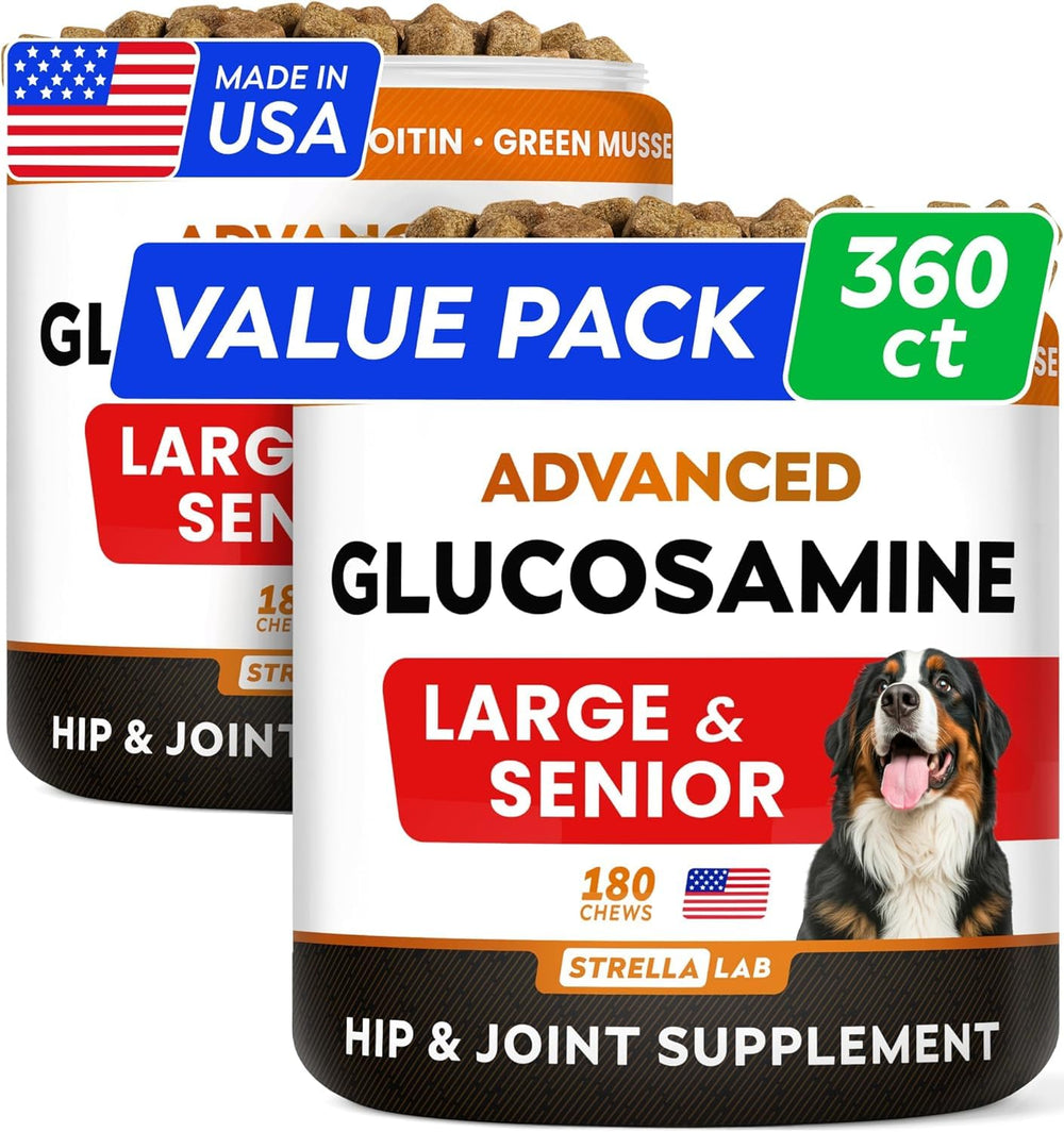 STRELLALAB senior joint chews in bottle for mobility support