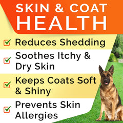 STRELLALAB smoked salmon flavor chews provide a tasty omega-3 option for dogs