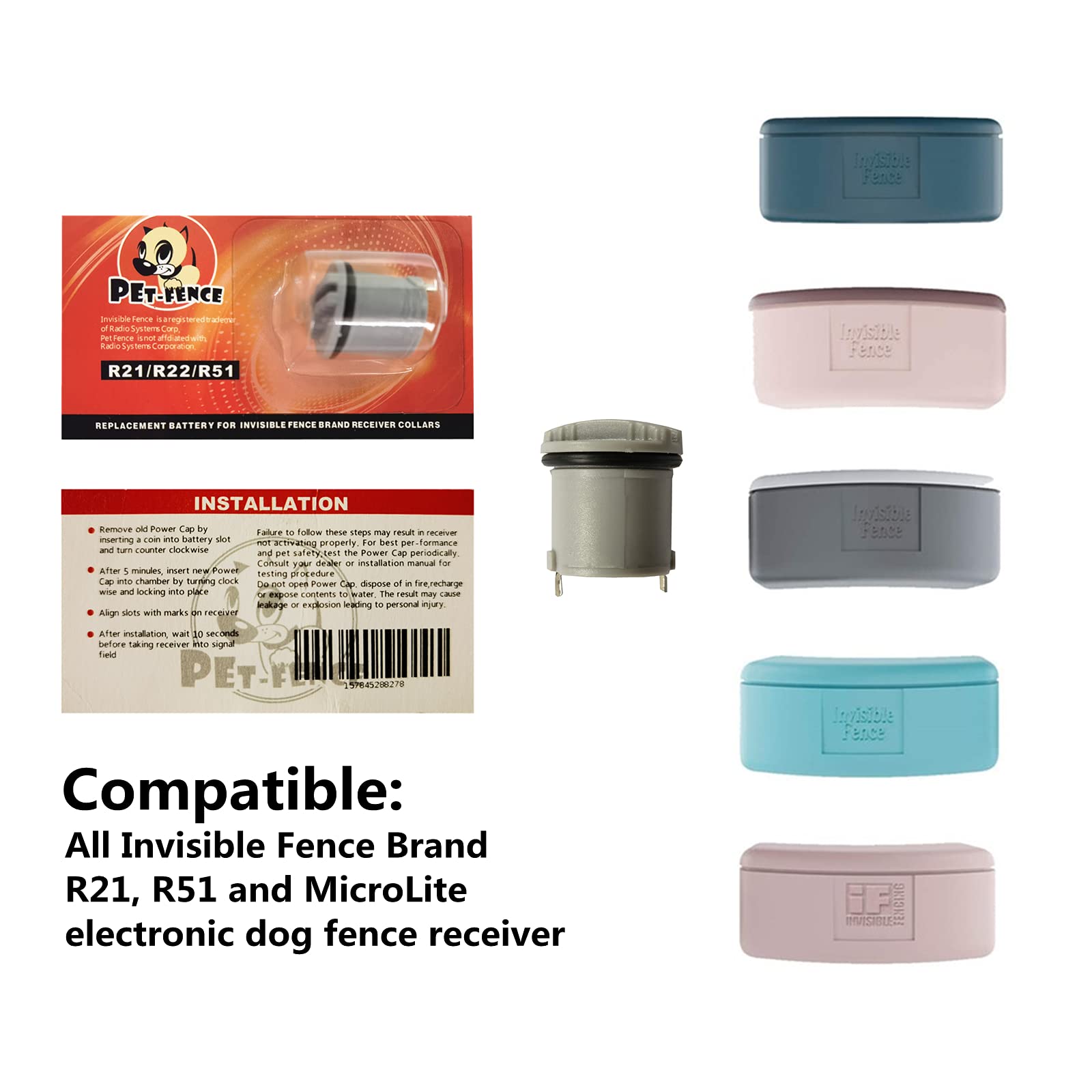 Streng-Cell PET-Fence battery pack side view, showcasing rugged waterproof design.