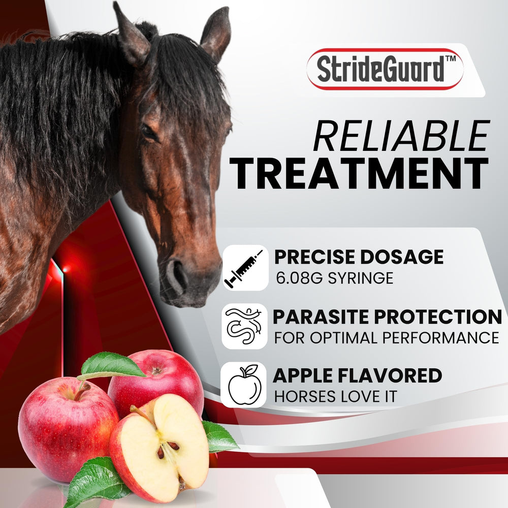 StrideGuard smooth paste enables mess-free administration.