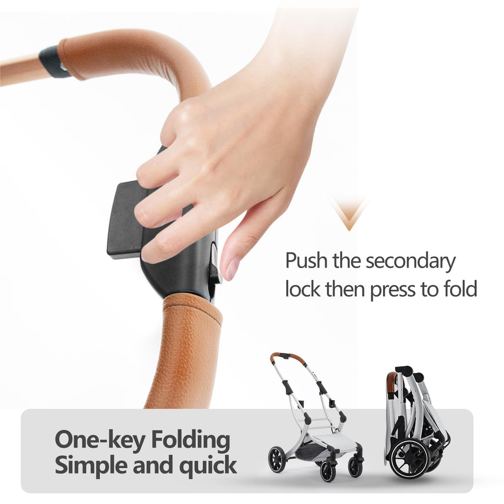 Strocare 3-in-1 pet stroller four-wheels design for smooth rides