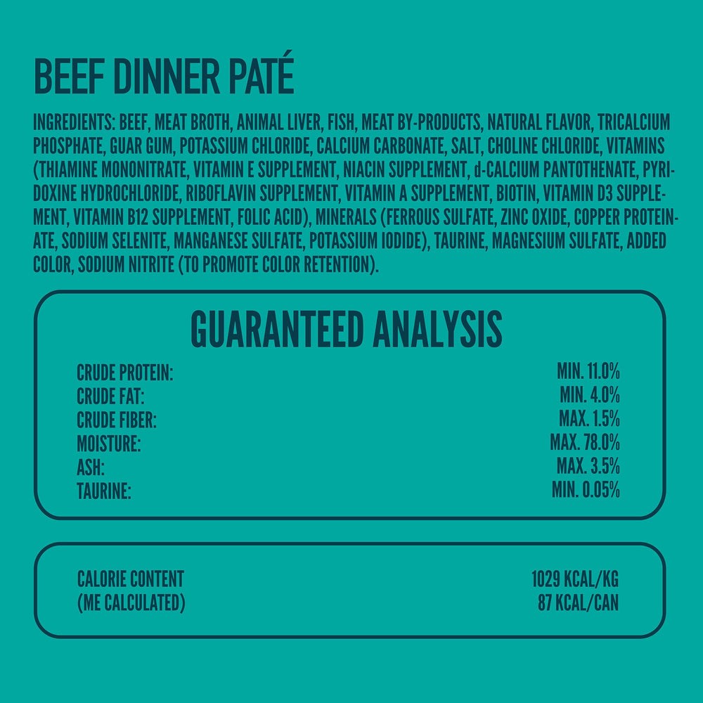 Strongheart beef dinner pate close-up highlighting silky texture