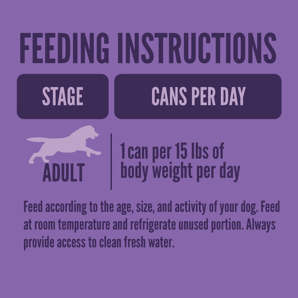 Strongheart wet dog food open can reveals real chicken chunks and rice.