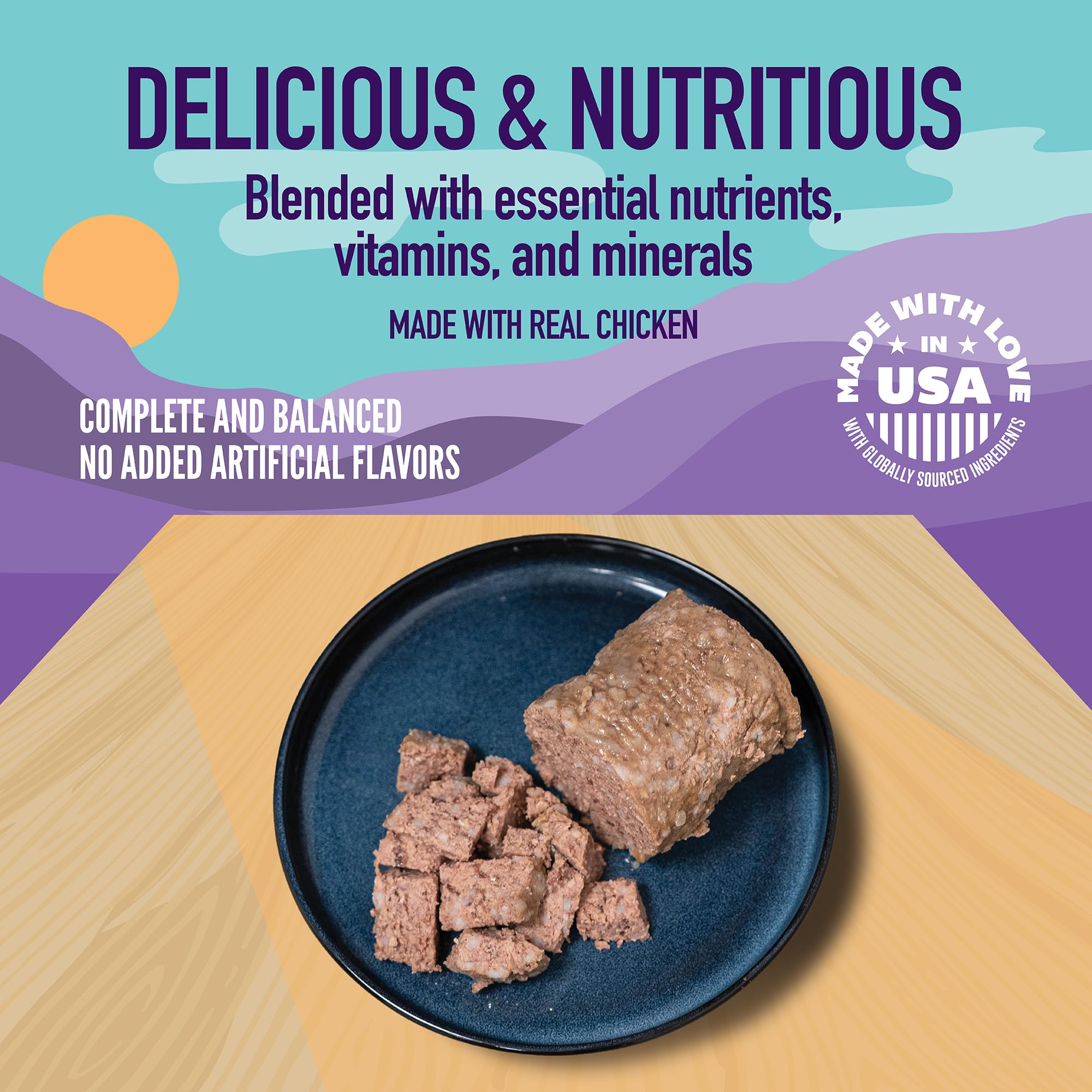 Close-up of varied textures in Strongheart formula engaging dogs during meals.