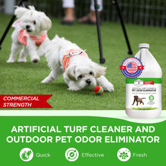 Stuart Pet Supply Co. outdoor odor eliminator concentrate logo label for outdoor use