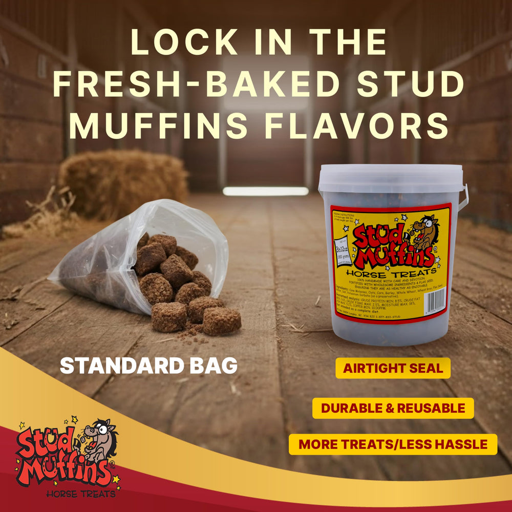 Stud Muffins all natural ingredients shown as wholesome rewards.