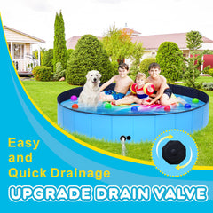 STUDESK dog pool with drain spiral design makes emptying easy.