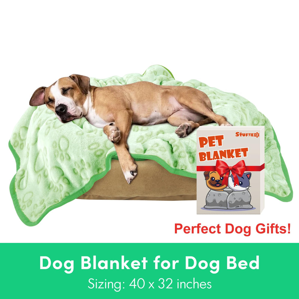 Stuffed gray blanket is machine washable and dryer safe