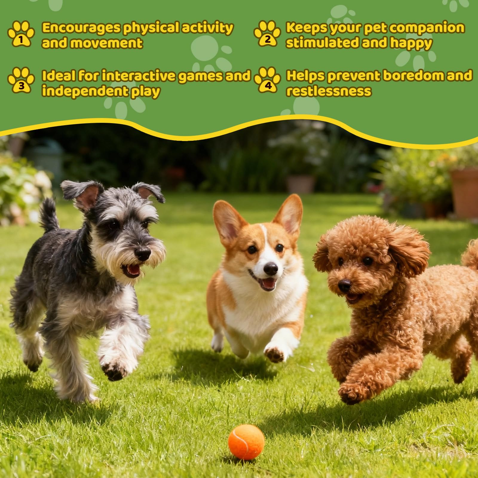 StyEdEk launcher-compatible tennis balls help you throw farther with less effort.