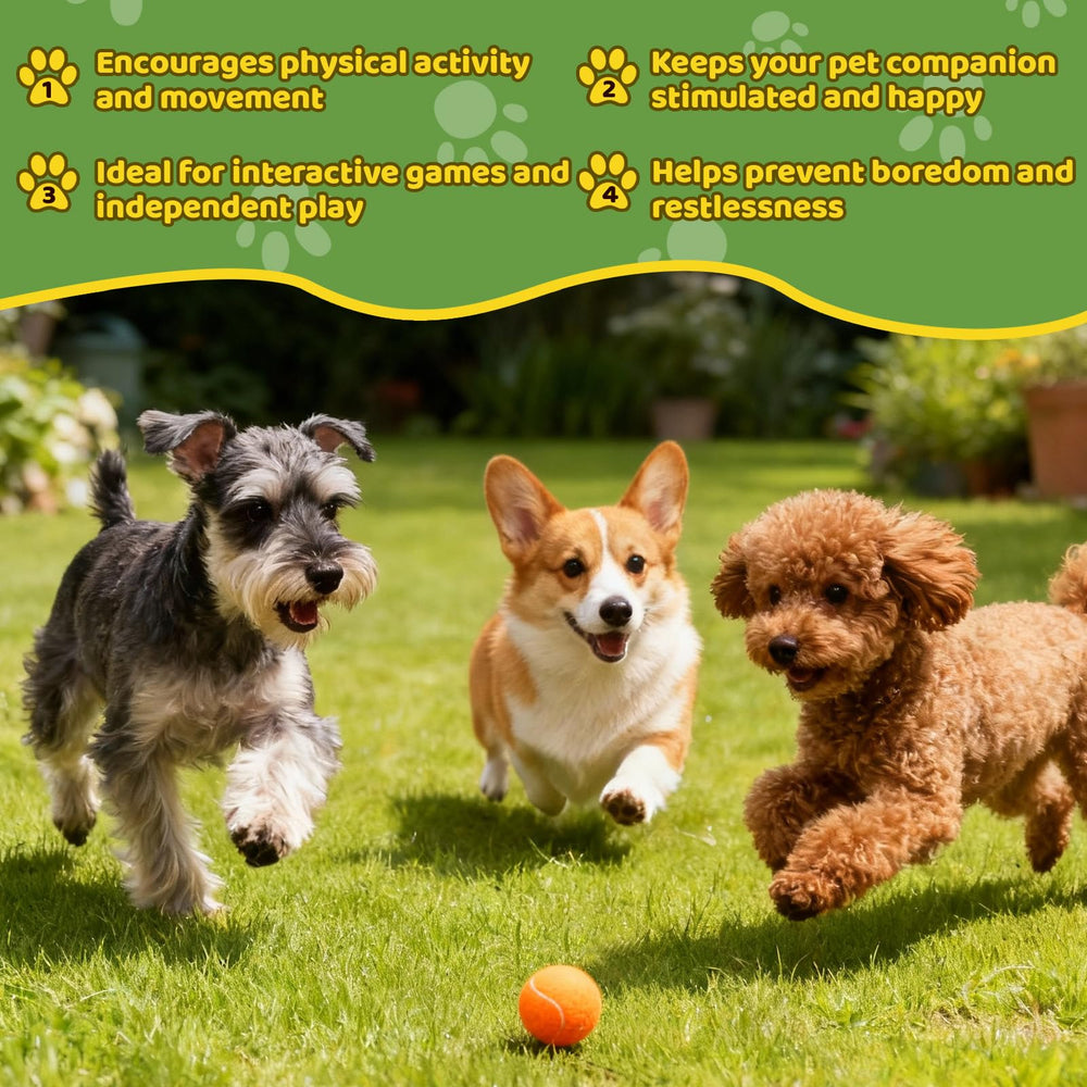 StyEdEk launcher-compatible tennis balls help you throw farther with less effort.