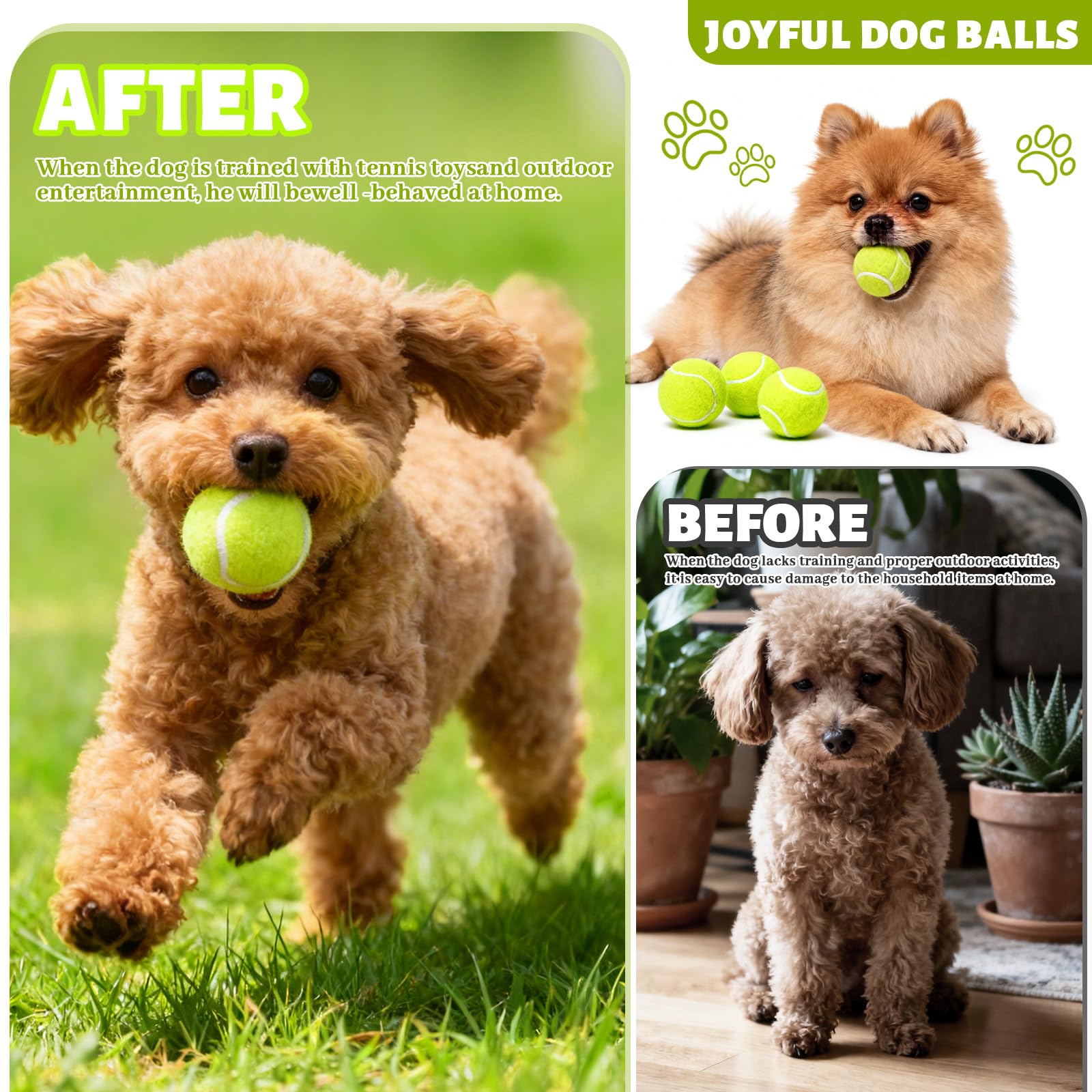StyEdEk 2-inch balls compatible with most dog ball launchers.