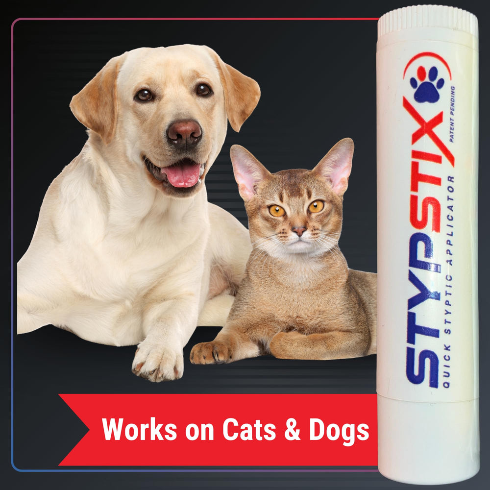 STYPSTIX dog nail care kit ready for home grooming.