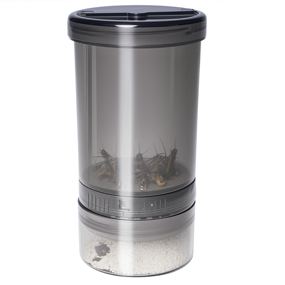 SUKEOPET cricket calcium powder mixer with clear bottle for even coating during feeding