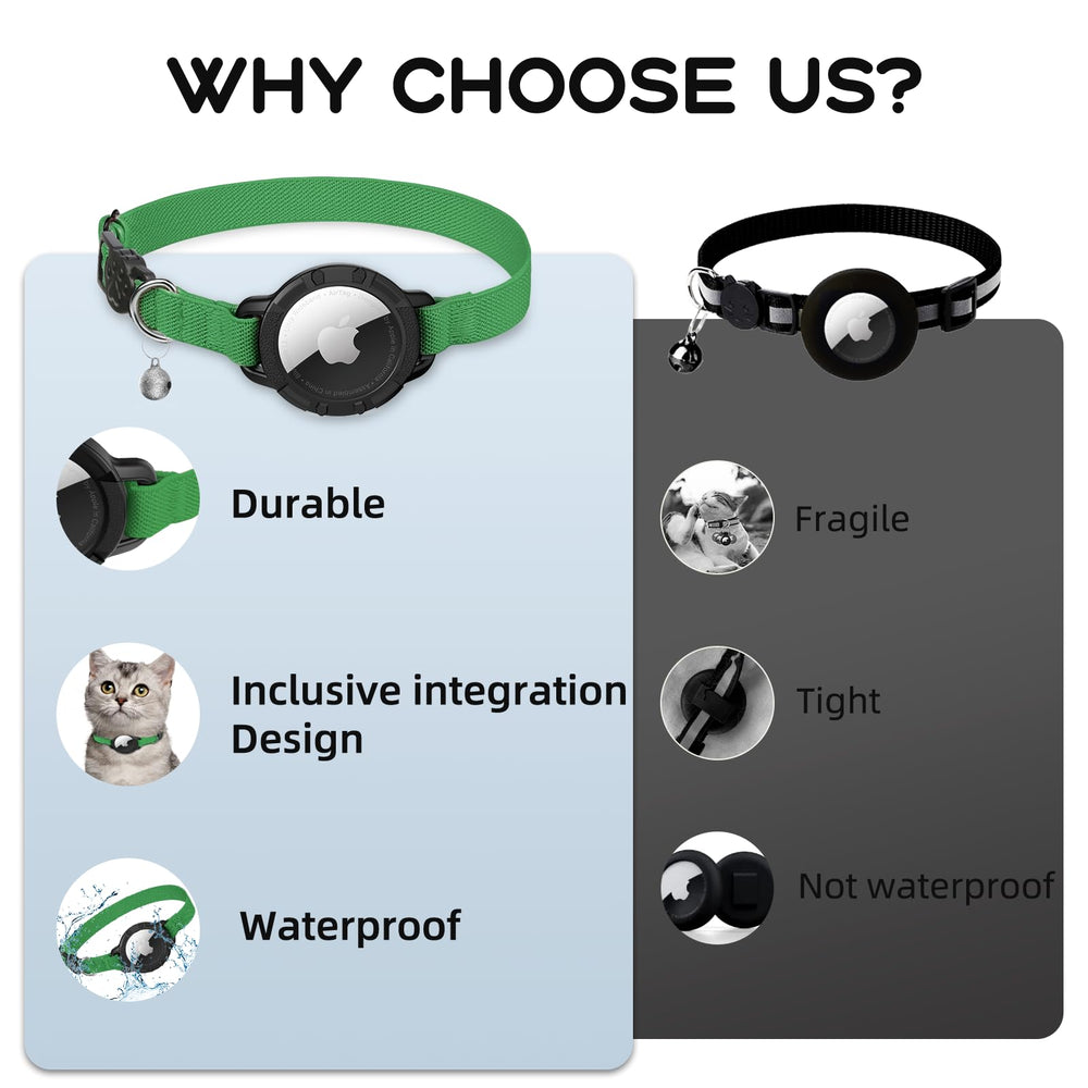 Sucegi AirTag Cat Collar includes a bell to help locate pets by sound