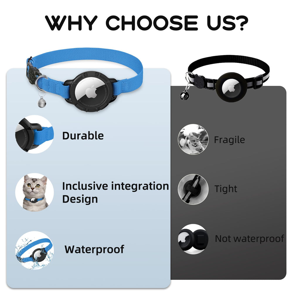 Sucegi Precise fit cat collar adapts from 8 to 12.5 inches for different cats.