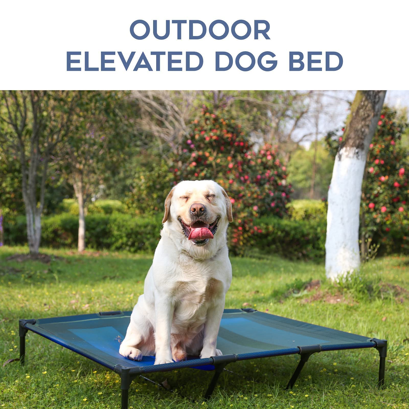SUDDUS non-slip rubber pads keep the bed stable on various surfaces.
