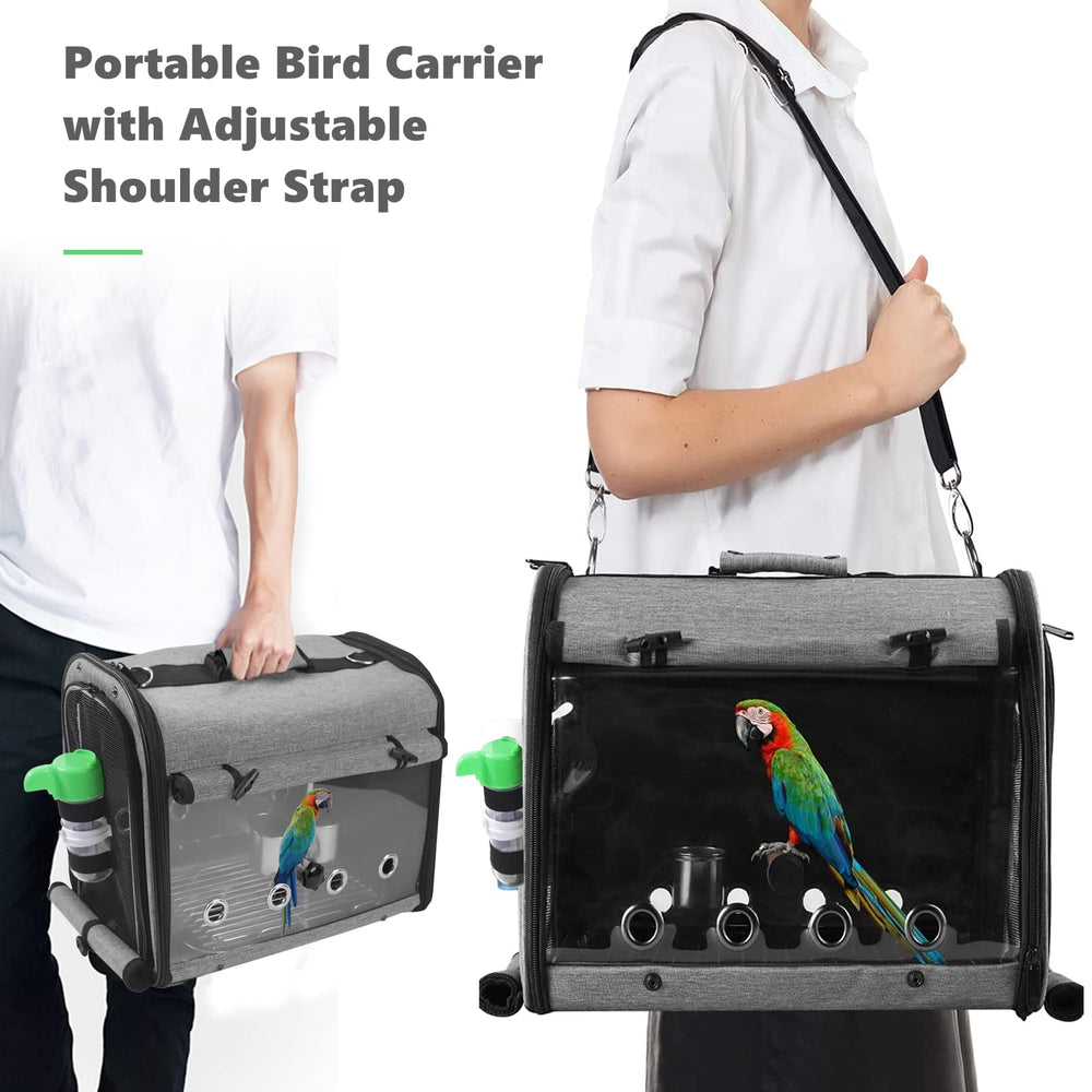 SUERTREE car-seatbelt compatibility keeps birds safe during car trips