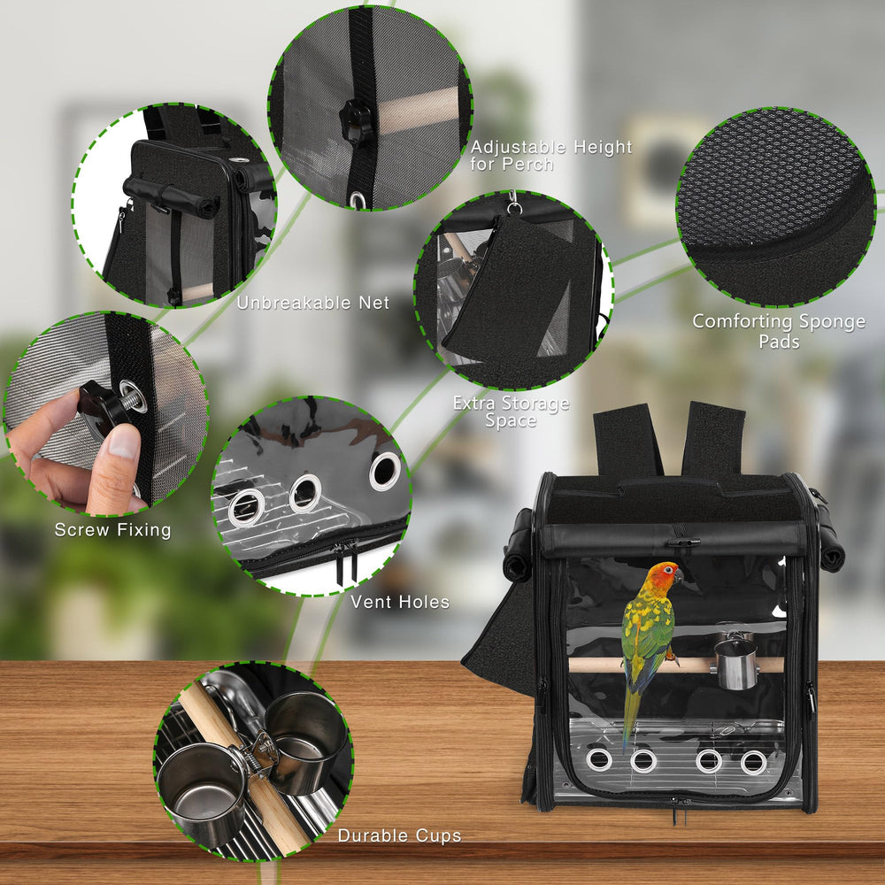 Suertree heightening design supports curious birds during travel.