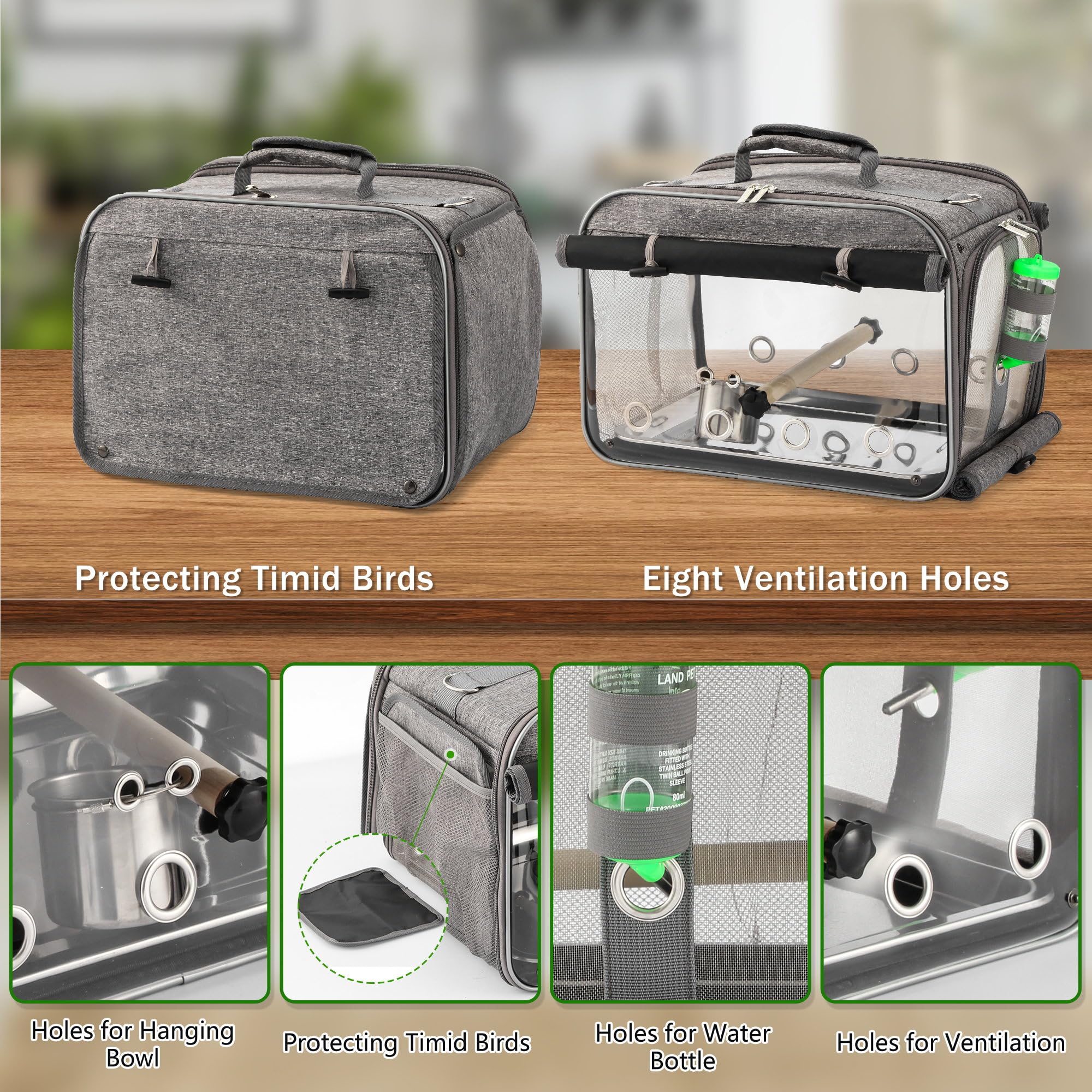 Lightweight Suertree bag with handle and shoulder strap for easy travel