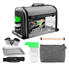 Lightweight design with handle and backpack carry option for hands-free travel