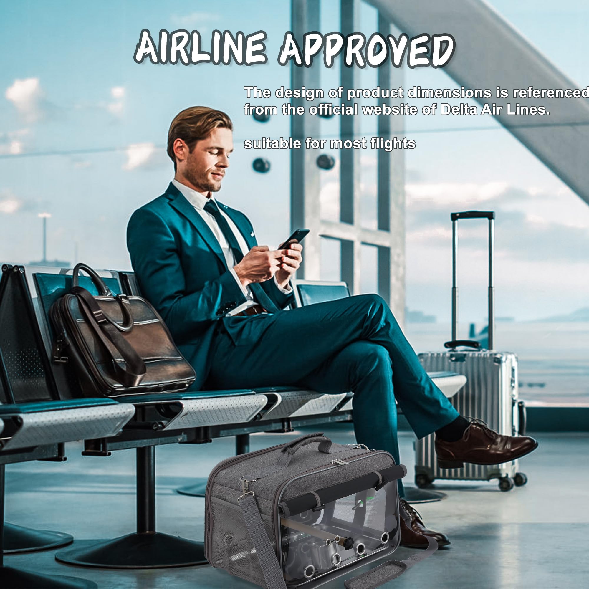 Suertree carrier with stainless steel mesh side panel for airflow and durability