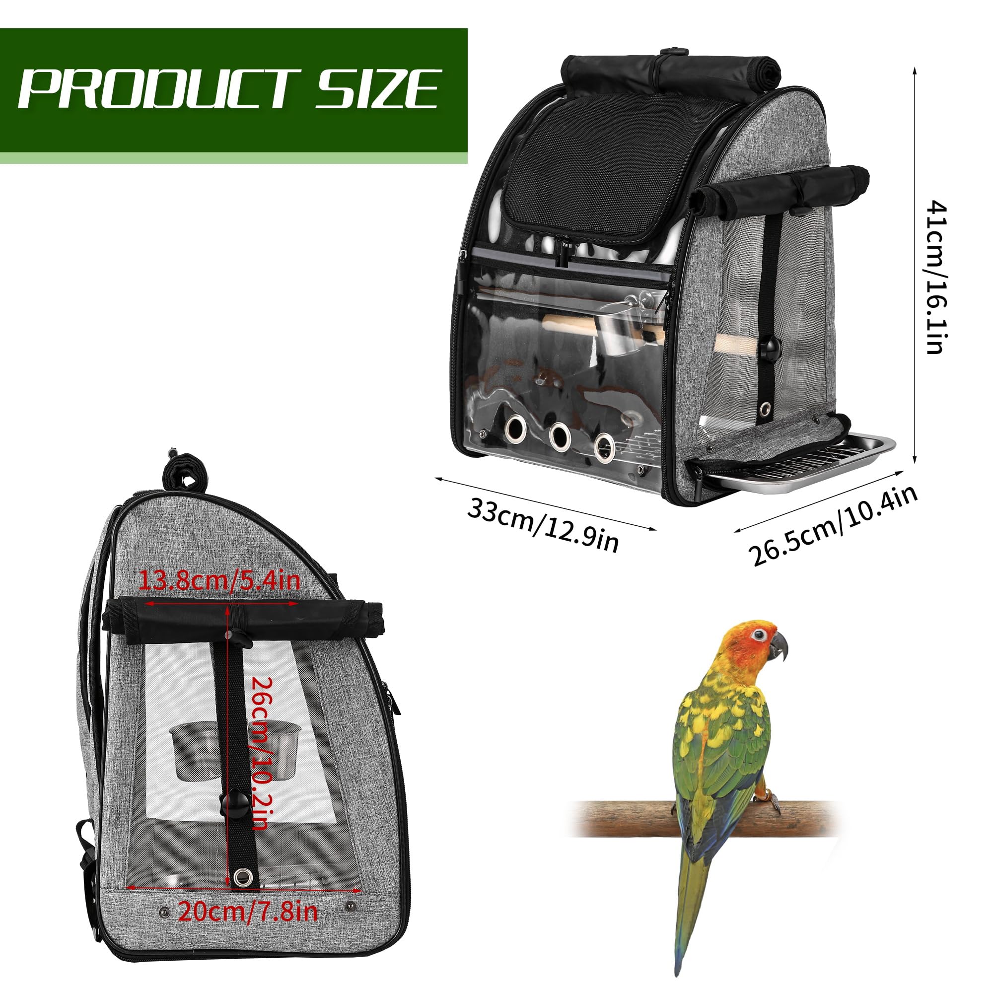 Suertree portable lightweight travel bag is built for on-the-go bird outings.